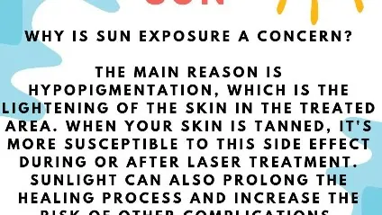 Sun exposure and tattoo removal